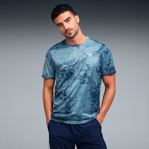 Train All Day Essentials Men's All Over Printed Tee, PUMA Black-Q3, extralarge-IND