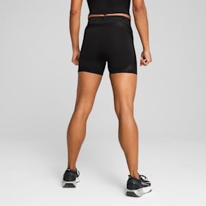 Leggings cortos con encaje para mujer, PUMA Black, extralarge