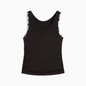 TROPICAL Women's Graphic Crop Tank, PUMA Black, extralarge