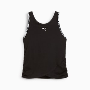 TROPICAL Women's Graphic Crop Tank, PUMA Black, extralarge