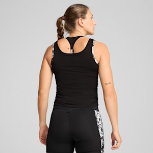 TROPICAL Women's Graphic Crop Tank, PUMA Black, extralarge