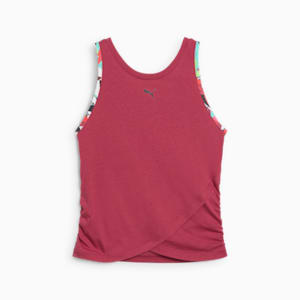 TROPICAL Women's Graphic Crop Tank, Port, extralarge