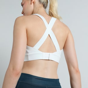 PUMA x PAMELA REIF Zip Training Bra, PUMA White, extralarge-IND