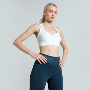 PUMA x PAMELA REIF Zip Training Bra, PUMA White, extralarge-IND