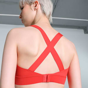 PUMA x PAMELA REIF Zip Training Bra, Burnt Red, extralarge-IND