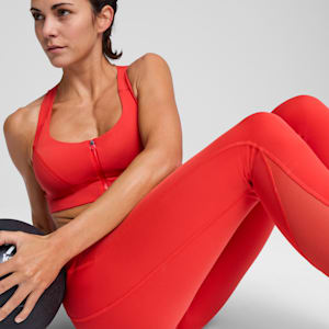 PUMA x PAMELA REIF Zip Training Tights, Burnt Red, extralarge-IND