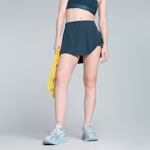 Asymmetric Women's Training Skort, Dark Night, extralarge-IND