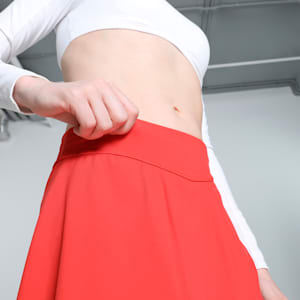 Asymmetric Women's Training Skort, Burnt Red, extralarge-IND