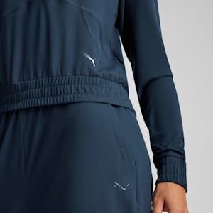Navy blue puma tracksuit womens hotsell