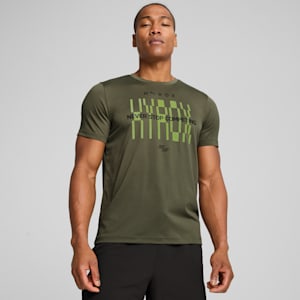 PUMA x HYROX Train All Day Men's Training Tee, Loden Green, extralarge-IND