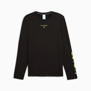PUMA x HYROX CLOUDSPUN Men's Long-Sleeve Training Tee, PUMA Black, extralarge-IND