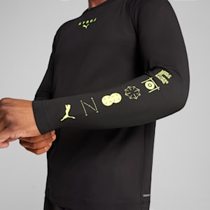 PUMA x HYROX CLOUDSPUN Men's Long-Sleeve Training Tee, PUMA Black, extralarge-IND