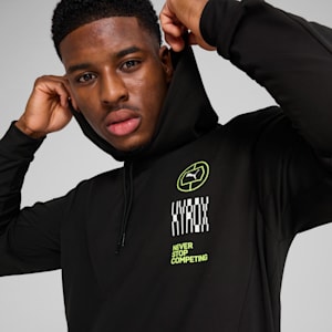 PUMA x HYROX CLOUDSPUN Men's Training Hoodie, PUMA Black, extralarge-IND