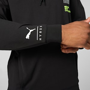 PUMA x HYROX CLOUDSPUN Men's Training Hoodie, PUMA Black, extralarge-IND