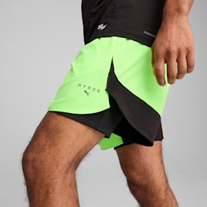 PUMA x HYROX 2-in-1 Men's Training Shorts, Green Glare, extralarge-IND