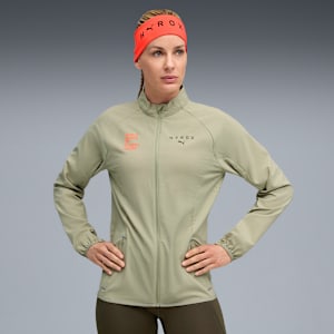 Chamarra PUMA x HYROX ULTRAWEAVE para mujer, Lux Army, extralarge
