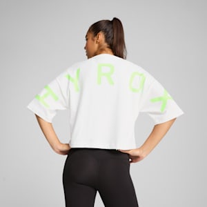 PUMA x HYROX Women's Oversized Training Tee, PUMA White, extralarge-IND