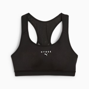 ウィメンズ PUMA x HYROX トレーニング ブラトップ ミディアムサポート, PUMA Black, extralarge-JPN