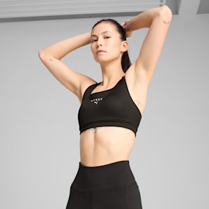 PUMA x HYROX Mid-Impact Women's Training Bra, PUMA Black, extralarge-IND