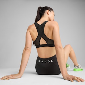 PUMA x HYROX Mid-Impact Women's Training Bra, PUMA Black, extralarge-IND