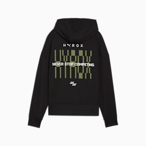 PUMA x HYROX CLOUDSPUN Women's Oversized Training Hoodie, PUMA Black, extralarge-IND