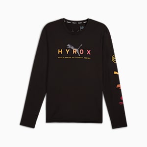 メンズ トレーニング PUMA x HYROX クラウドスパン 長袖 シャツ, PUMA Black, extralarge-JPN