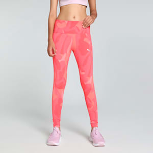 Active Women's Printed Training Tights, Loveable, extralarge-IND