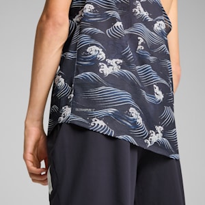 Playera estampada PUMA RUN FAV para hombre, New Navy, extralarge
