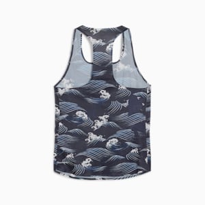 Playera sin mangas estampada PUMA x SAYSKY para mujer, New Navy, extralarge