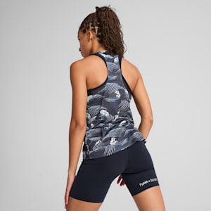 Playera sin mangas estampada PUMA x SAYSKY para mujer, New Navy, extralarge