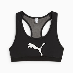 4KEEPS Women's Training Bra, PUMA Black-Big cat, extralarge-IND