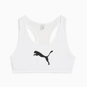 4KEEPS Women's Training Bra, PUMA White-Big black cat, extralarge-IND