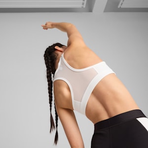 Top deportivo 4KEEPS para mujer, PUMA White-Big Cat, extralarge
