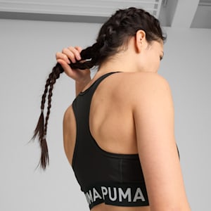 4KEEPS Elastic Women's Training Bra, PUMA Black, extralarge-IND
