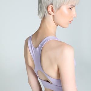 Women's Longline Training Bra, Vivid Violet, extralarge-IND