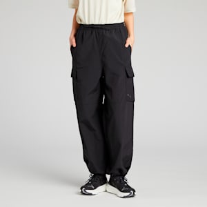 ウィメンズ トレーニング トレイン エッジ ウーブン パンツ, PUMA Black, extralarge-JPN