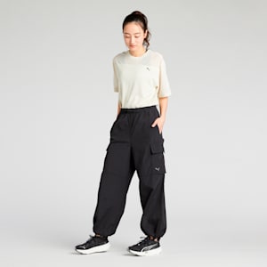 ウィメンズ トレーニング トレイン エッジ ウーブン パンツ, PUMA Black, extralarge-JPN