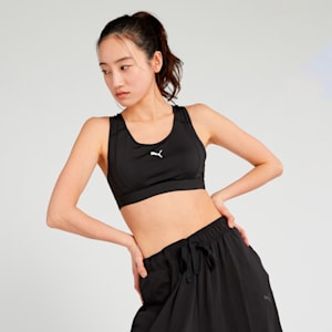 ウィメンズ トレーニング スポーツ ブラトップ ミディアムサポート, PUMA Black, extralarge-JPN