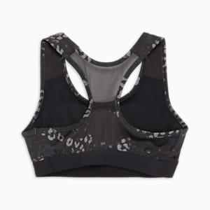 ウィメンズ トレーニング スポーツ ブラトップ ミディアムサポート AOP, PUMA Black, extralarge-JPN