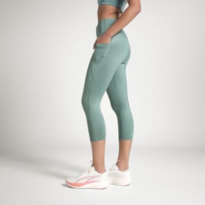 Train All Day Women's 3/4 Training Tights, Green Moon, extralarge-IND