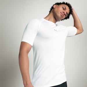 Men's Jacquard Training Logo T-shirt, PUMA White, extralarge-IND