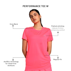 Women's Training Tee, Sunset Glow, extralarge-IND