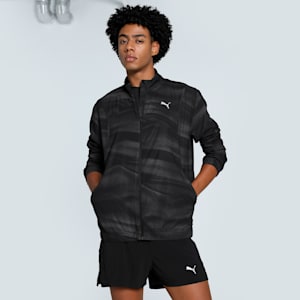 RUN VELOCITY Graphic Men's Running Jacket, PUMA Black, extralarge-IND