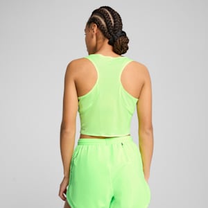 PUMA x HYROX ULTRASPUN Women's Cropped Training Tank Top, Green Glare, extralarge-IND