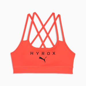 PUMA x HYROX MOVE Women's Strappy Training Bra, Glowing Red, extralarge-IND