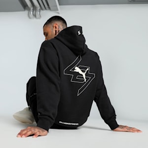 PUMA x REPRESENT 247 Men's Relaxed Fit Hoodie, PUMA Black, extralarge-IND