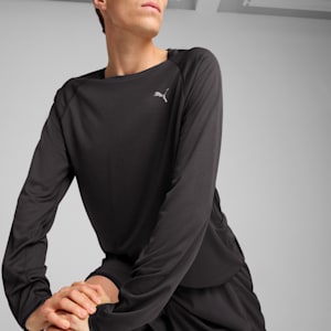 メンズ ランニング ラン ヴェロシティ AOP 長袖 Tシャツ, PUMA Black, extralarge-JPN