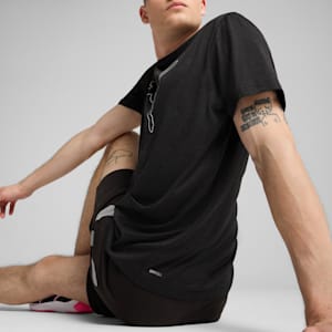 メンズ トレーニング TAD エッセンシャル ヘザー キャット 半袖 Tシャツ, PUMA Black Heather, extralarge-JPN