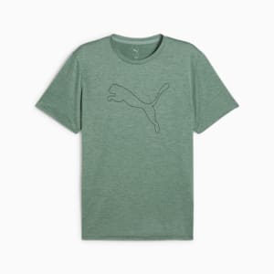 メンズ トレーニング TAD エッセンシャル ヘザー キャット 半袖 Tシャツ, Green Moon Heather, extralarge-JPN
