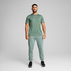 メンズ トレーニング TAD エッセンシャル ヘザー キャット 半袖 Tシャツ, Green Moon Heather, extralarge-JPN